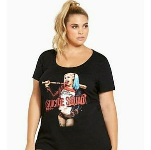 Torrid 5X Harley Quinn Suicide Squad Tshirt